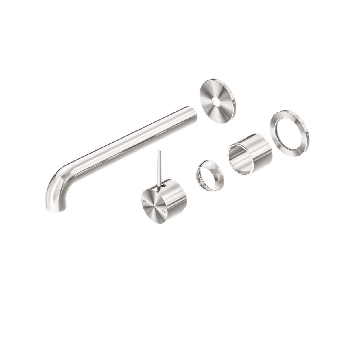 Nero Mecca Wall Basin/Bath Mixer Up Handle Trim Kit Separate Plates NR221910dt
