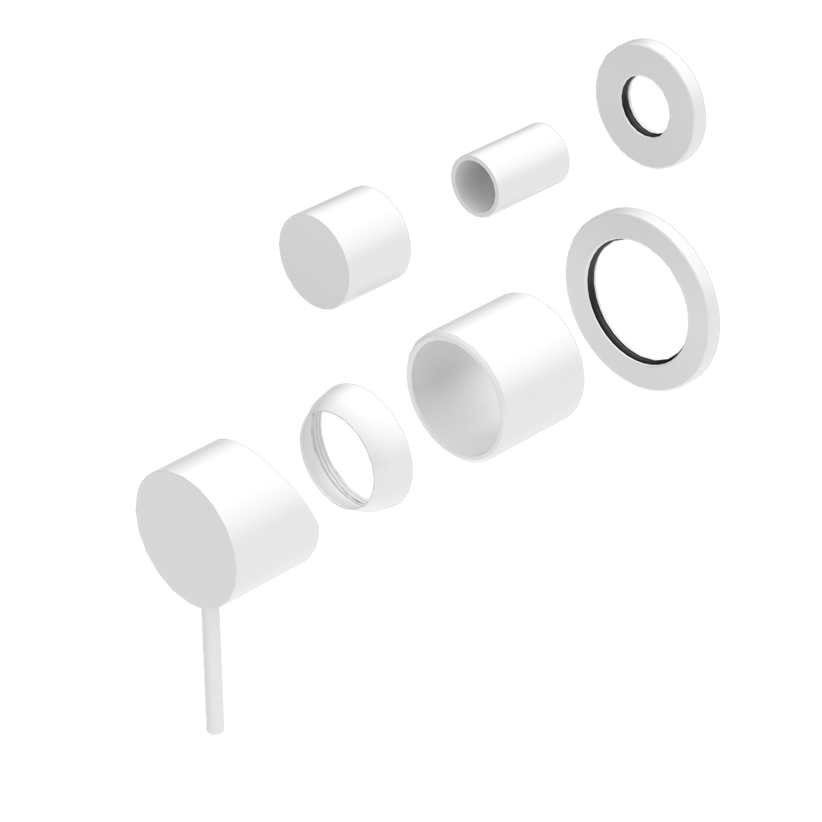 Nero Mecca Shower/Bath Diverter Mixer Trim Kit Separate Plates NR221911st