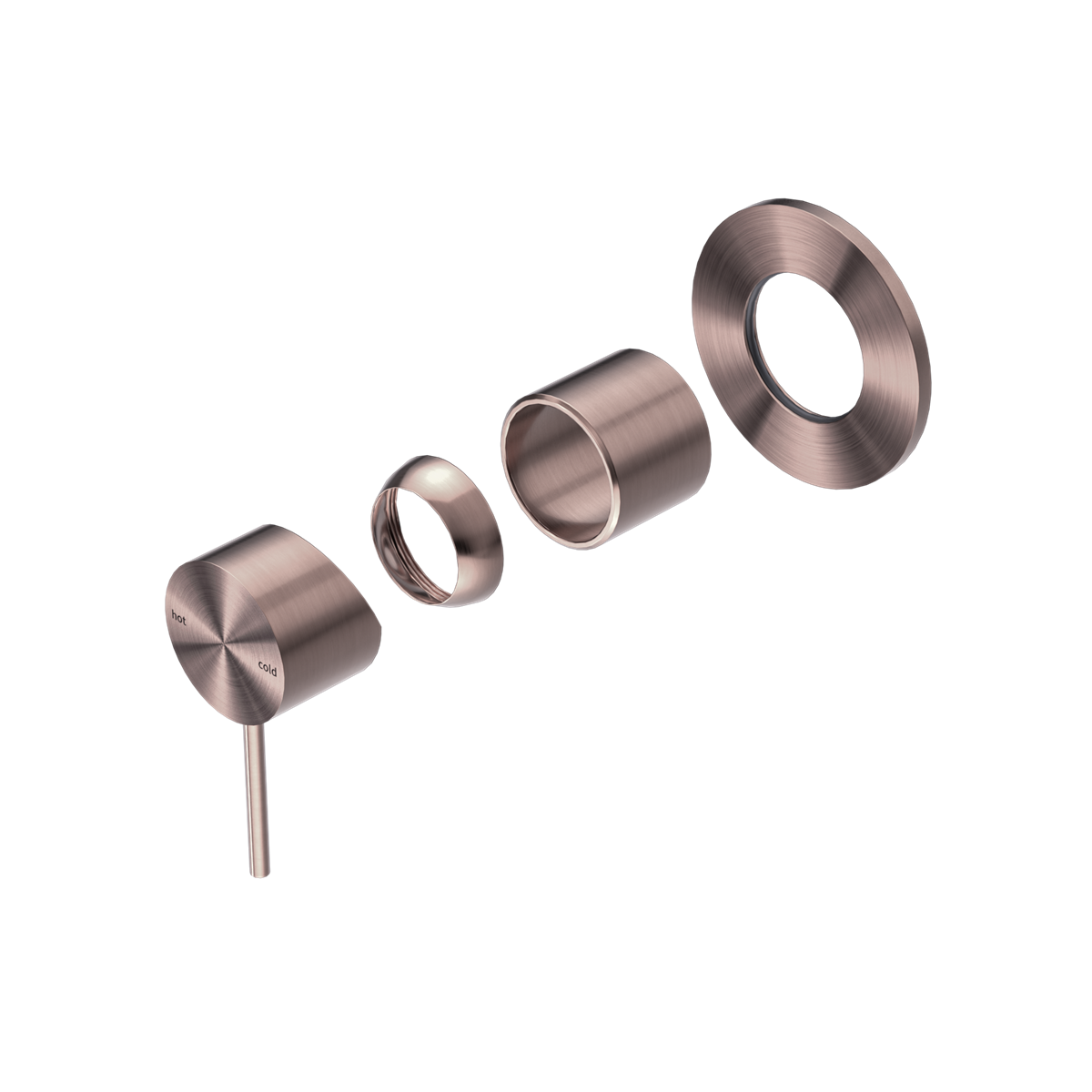 Nero Mecca Shower/Bath Mixer Trim Kit 80mm Plate NR221911t