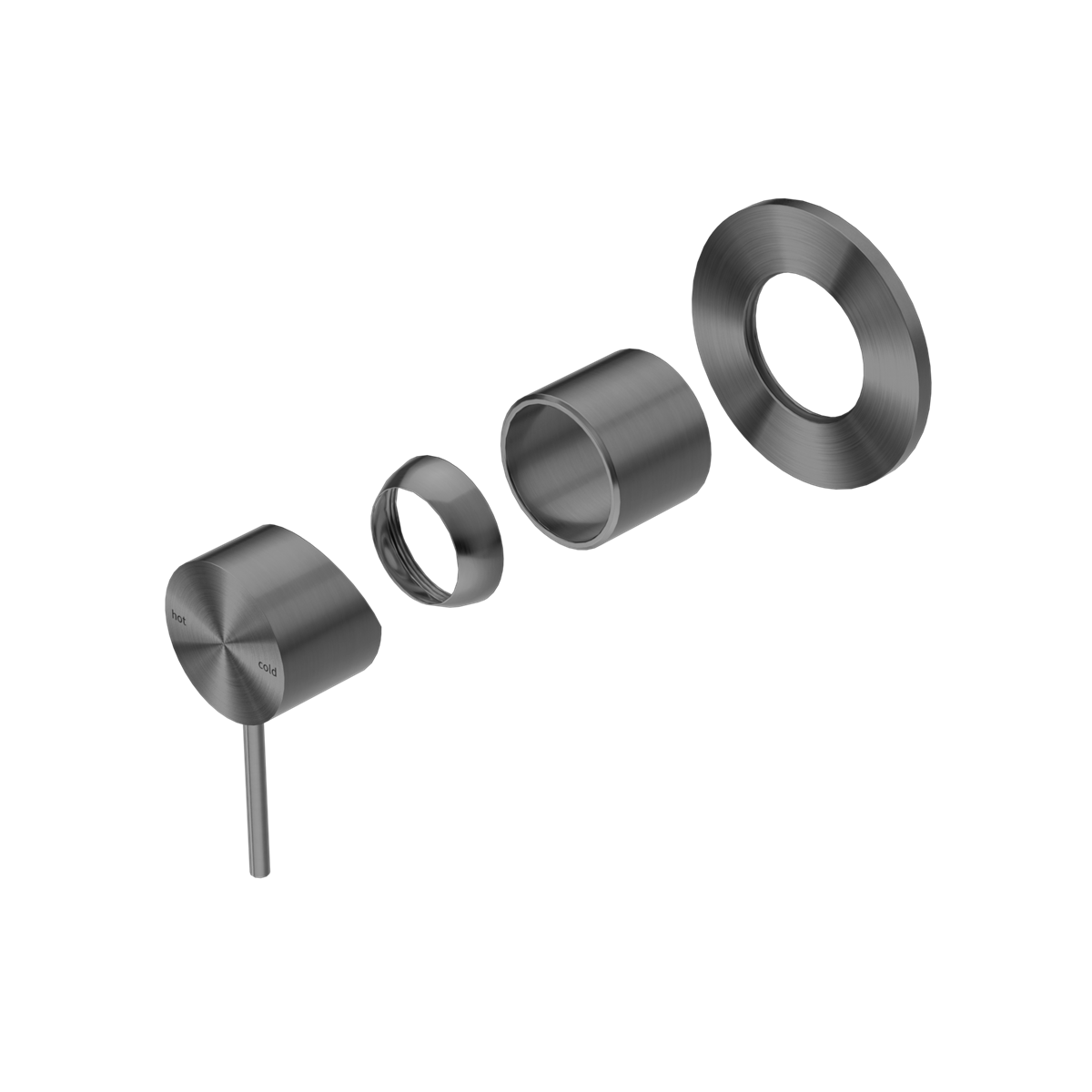 Nero Mecca Shower/Bath Mixer Trim Kit 80mm Plate NR221911t