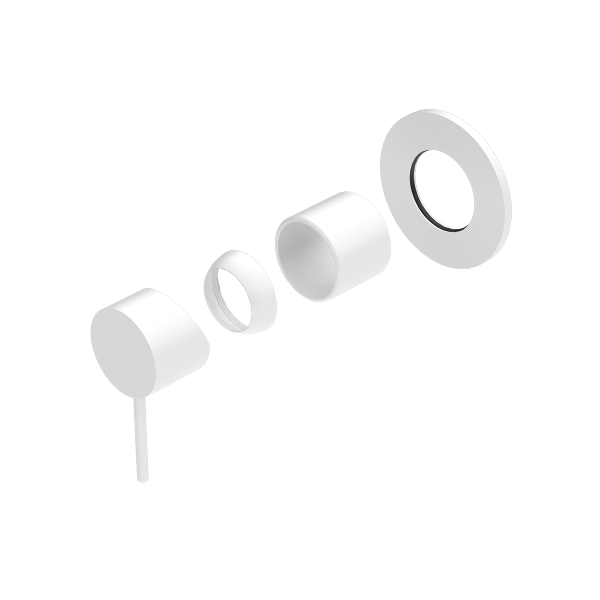 Nero Mecca Shower/Bath Mixer Trim Kit 80mm Plate NR221911t