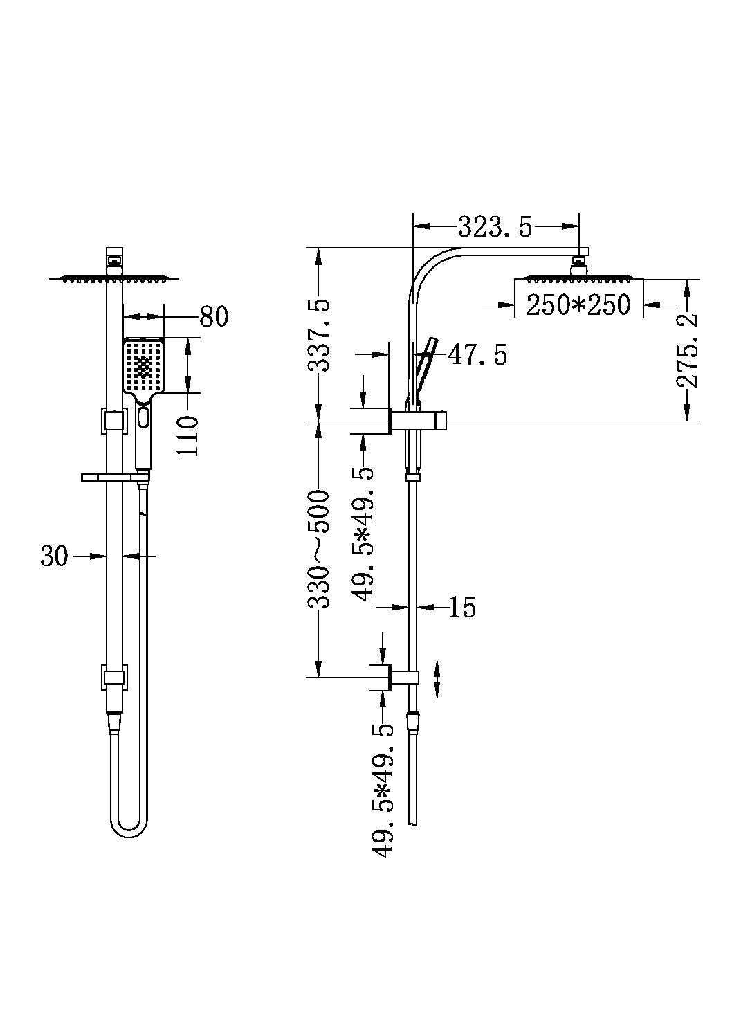 Nero Celia Twin Shower NR301505c