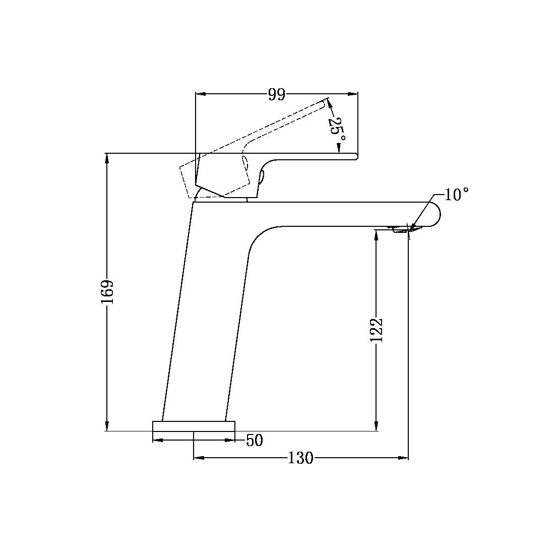 Nero Bianca Basin Mixer NR321501