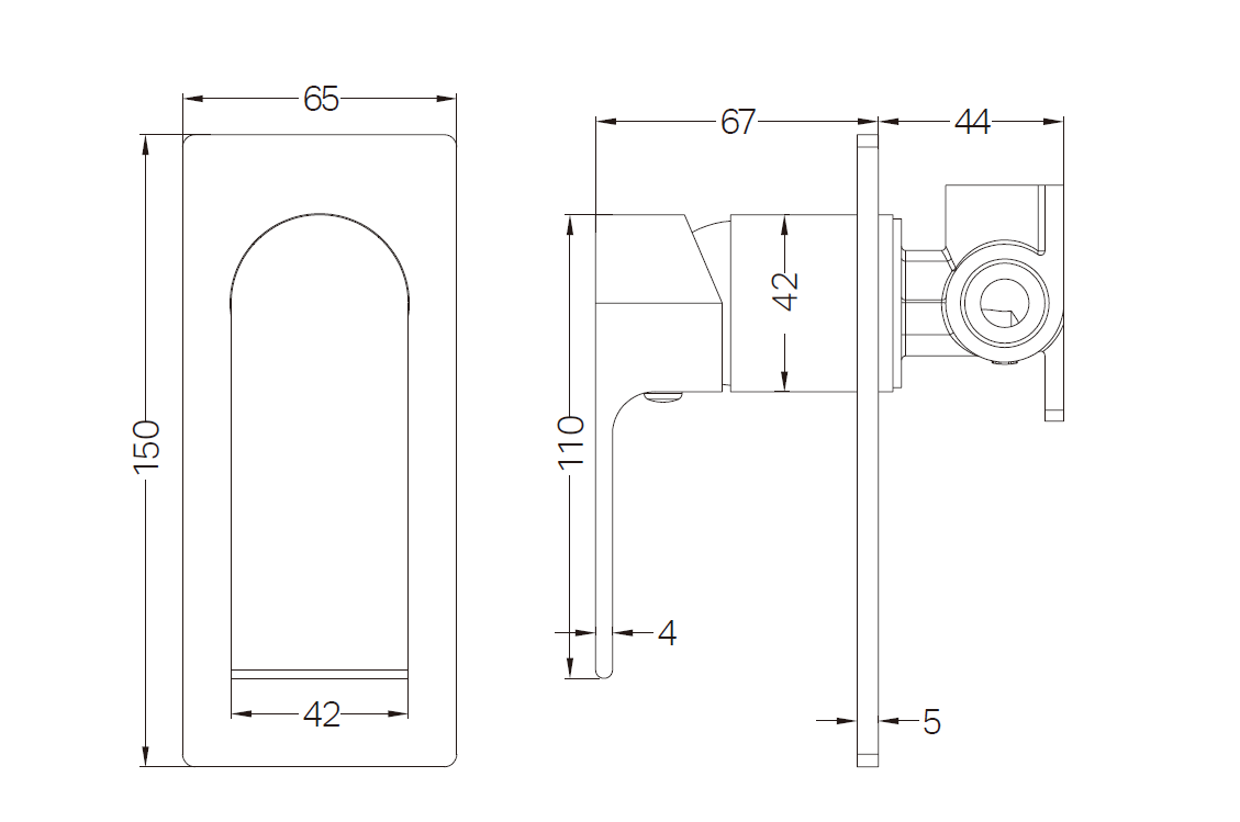 Nero Bianca Shower Mixer NR321509CH