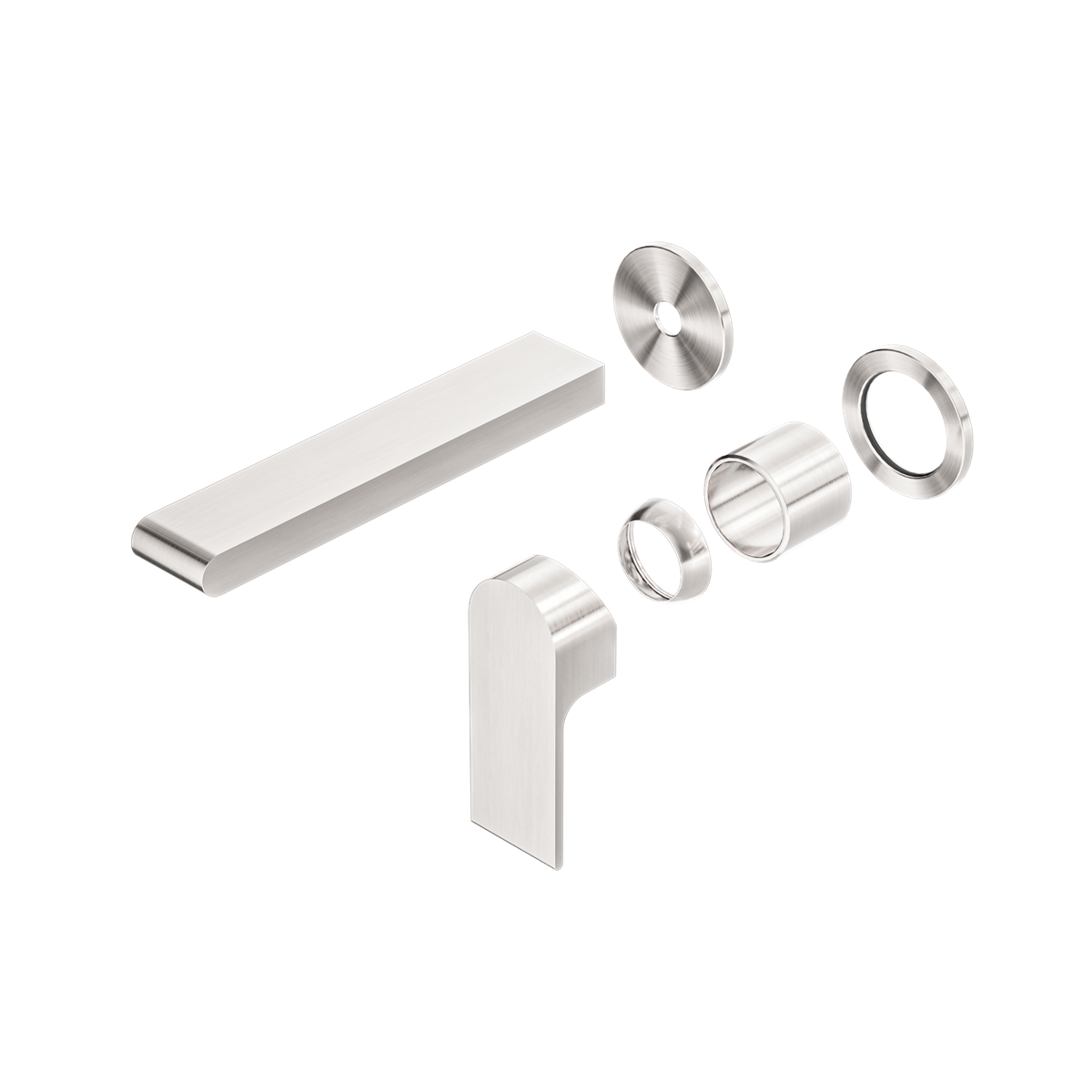 Nero Bianca Wall Basin/Bath Mixer Trim Kit Separate Plates NR321510