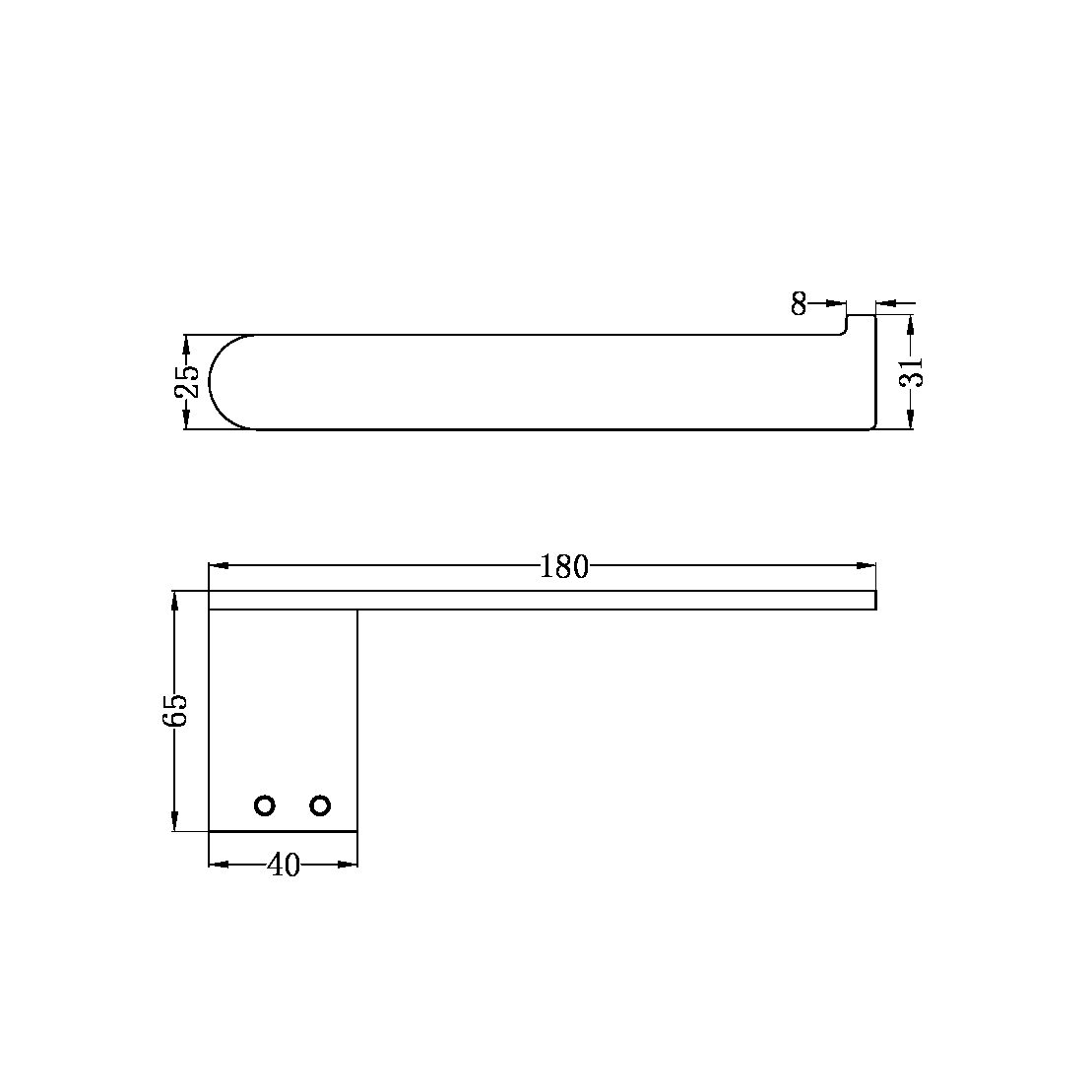 Nero Bianca Toilet Roll Holder NR9086