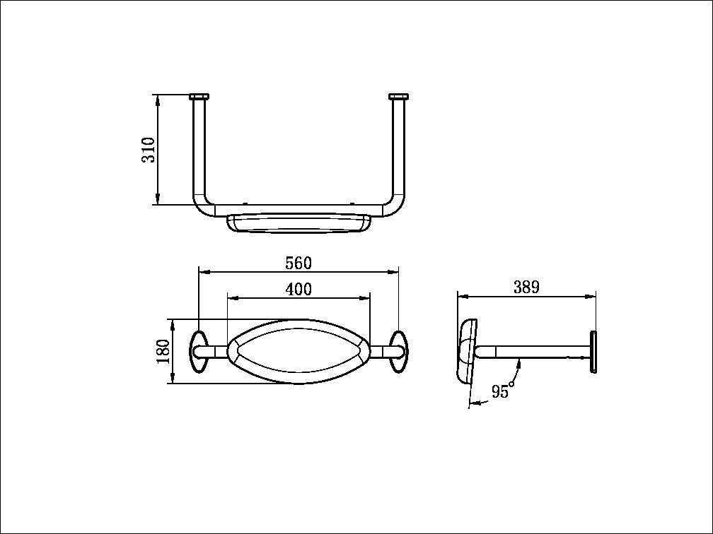 Nero Mecca Care DDA Toilet Backrest NRCR0001