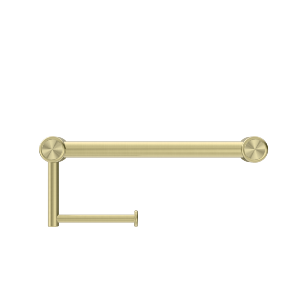 Nero Mecca Care 25mm Grab Rail with Toilet Roll Holder 300mm NRCR2512A