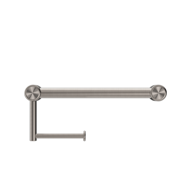 Nero Mecca Care 25mm Grab Rail with Toilet Roll Holder 300mm NRCR2512A