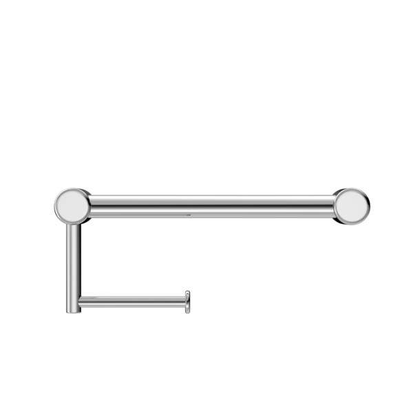 Nero Mecca Care 25mm Grab Rail with Toilet Roll Holder 300mm NRCR2512A