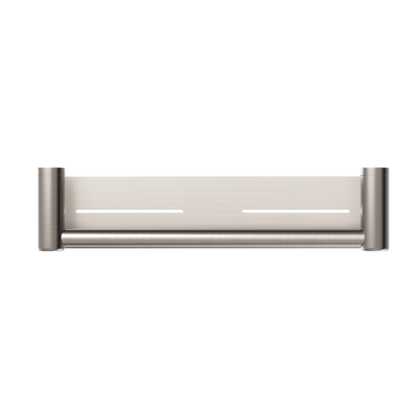 Nero Mecca Care 25mm Grab Rail with Shelf 450mm NRCR2518C