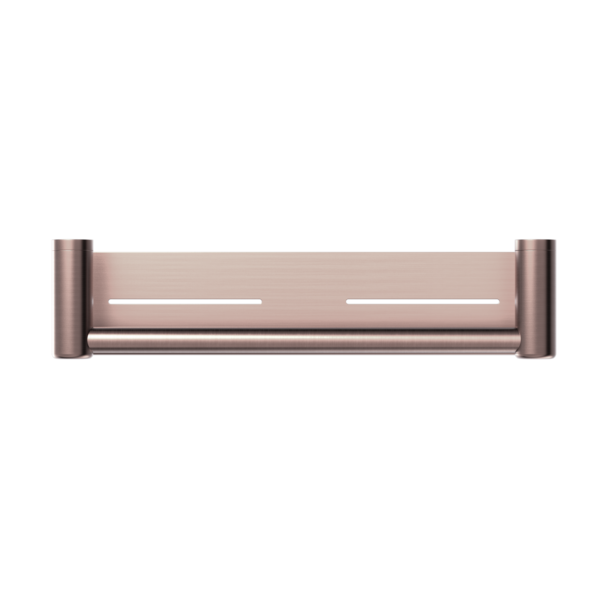 Nero Mecca Care 25mm Grab Rail with Shelf 450mm NRCR2518C