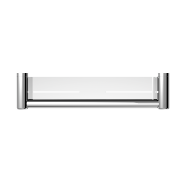 Nero Mecca Care 25mm Grab Rail with Shelf 450mm NRCR2518C