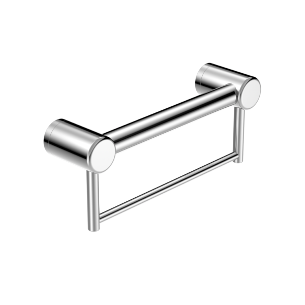 Nero Mecca Care 32mm Grab Rail with Towel Holder 300mm NRCR3212B