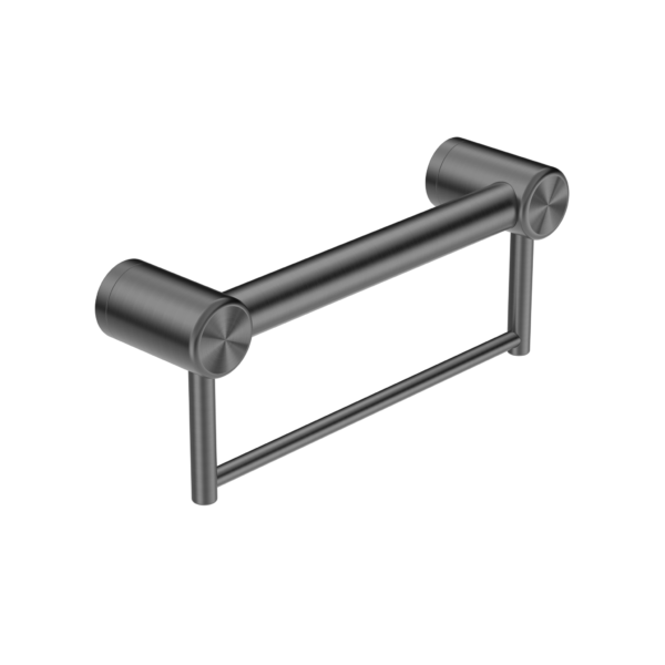 Nero Mecca Care 32mm Grab Rail with Towel Holder 300mm NRCR3212B