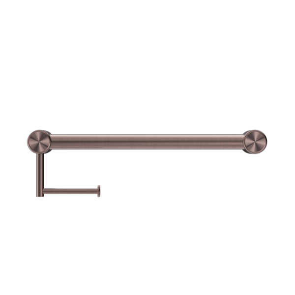 Nero Mecca Care 32mm Grab Rail with Toilet Roll Holder 450mm NRCR2518A