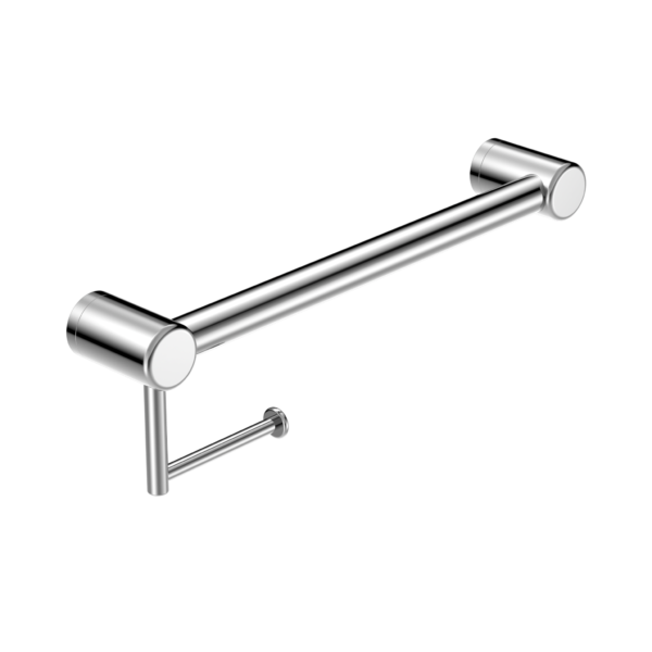 Nero Mecca Care 32mm Grab Rail with Toilet Roll Holder 450mm NRCR2518A