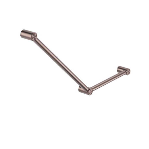 Nero Mecca Care 32mm Ambulant 45 Degree Grab Rail 750 x 450mm NRCR3245A