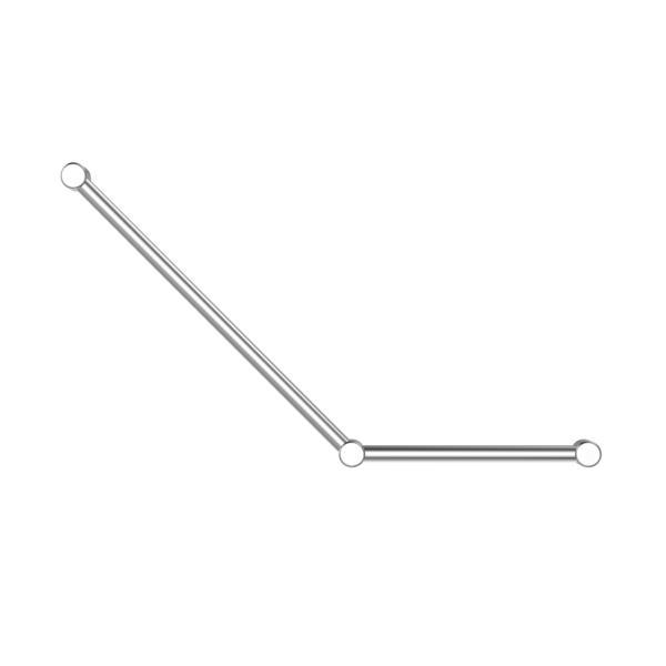 Nero Mecca Care 32mm Ambulant 45 Degree Grab Rail 750 x 450mm NRCR3245A