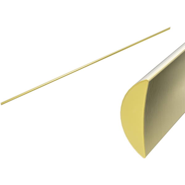 Nero Half Round Water Seal Rail 750mm NRSH401