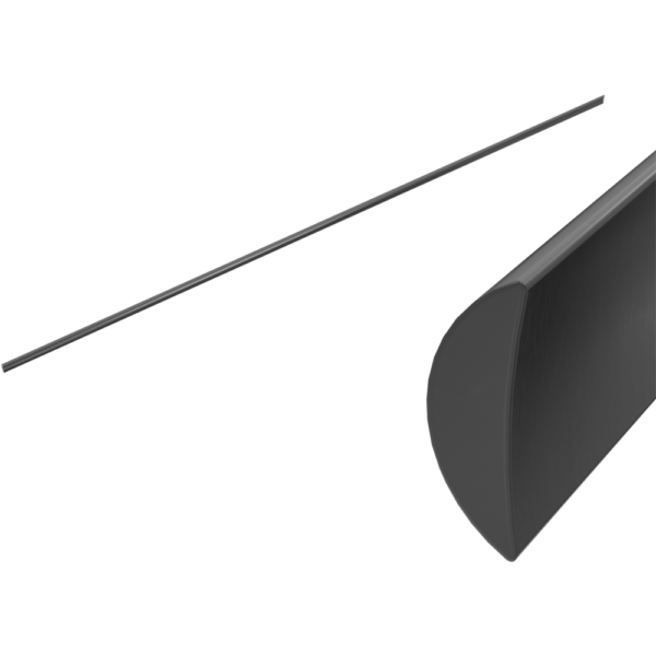Nero Half Round Water Seal Rail 750mm NRSH401