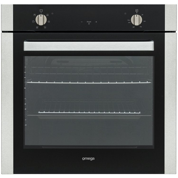 Omega 60cm Stainless Steel Electric Wall Oven OBO676X