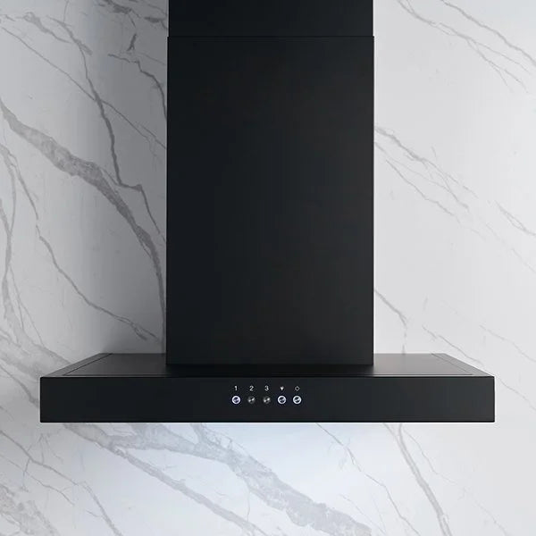 Omega 60cm Canopy Rangehood Black ORC60MB