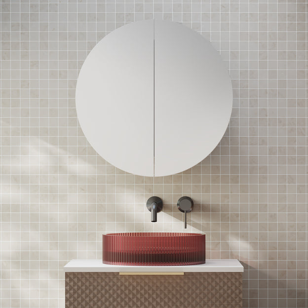 Cassa Design 600mm Elli Round Shaving Cabinet