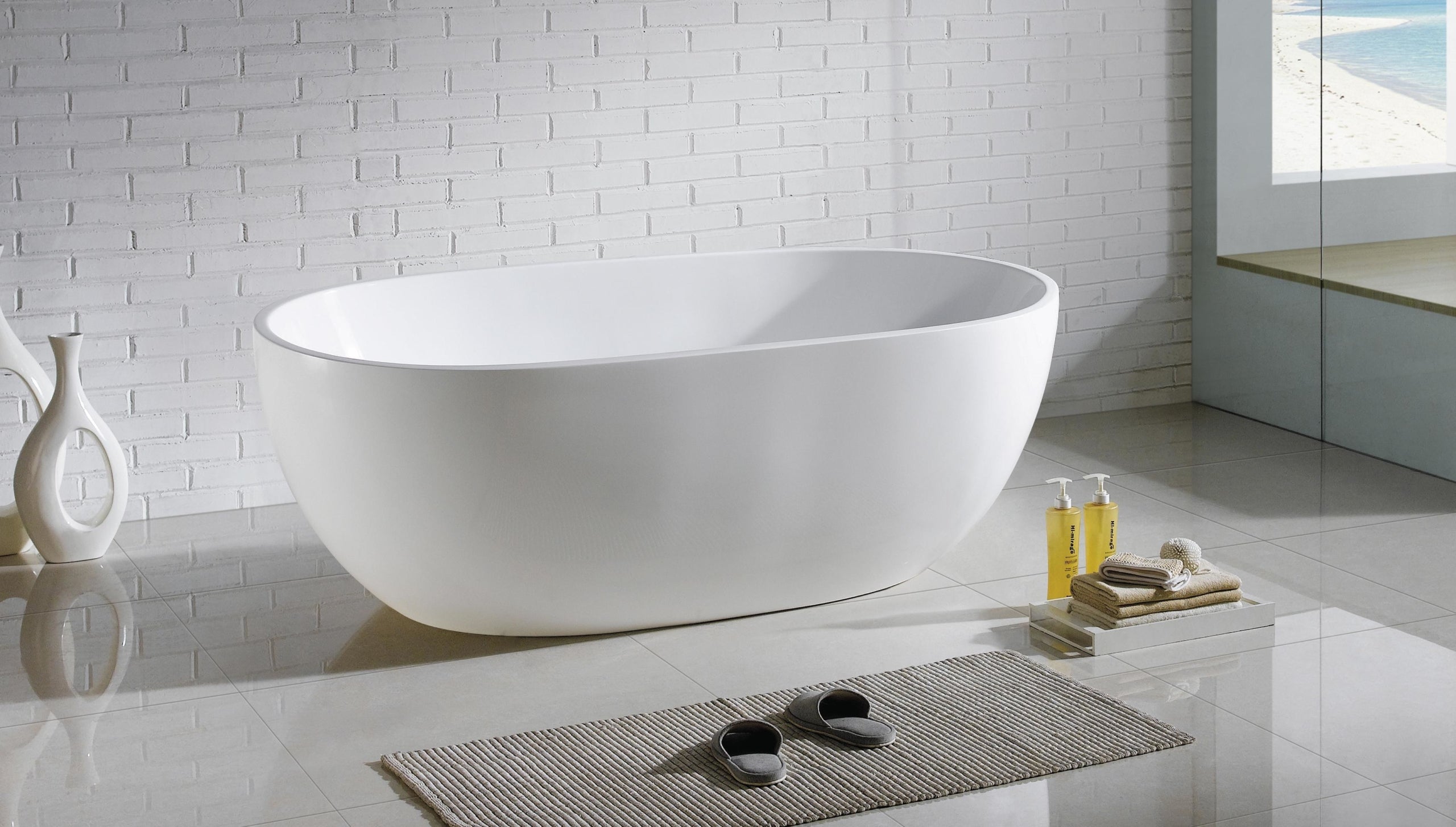 Poseidon Olivia 1300 Freestanding Bath OVBT1300-NF