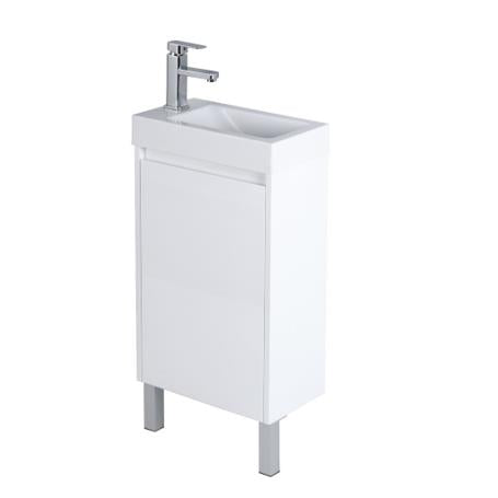 Polar PVC Mini Freestanding Vanity - Right Hinge