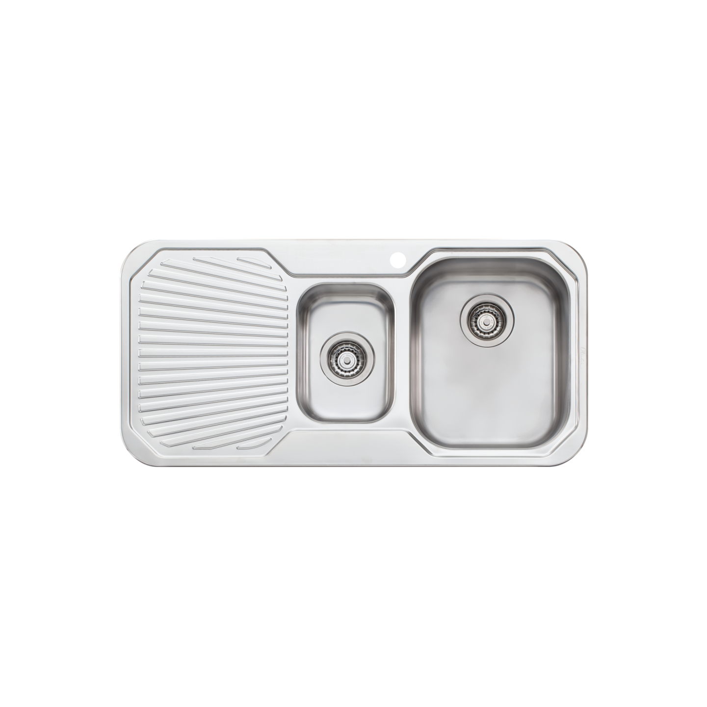 Oliveri Petite 1 & 1/2 Right Bowl Sink with Drainer PE302