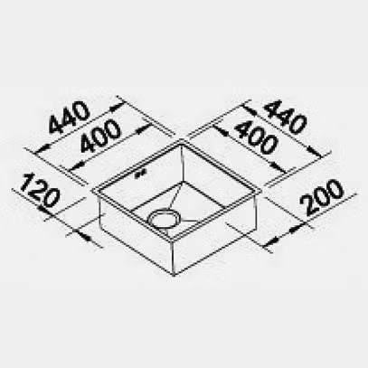 Blanco QUATRUS400UK5 Undermount Bowl Sink