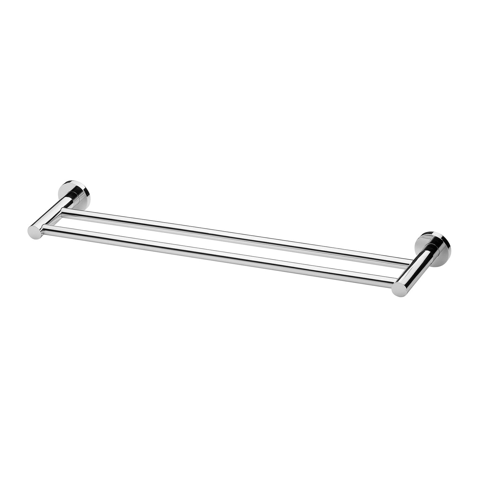 Phoenix Radii 600mm Double Towel Rail Round Plate RA813