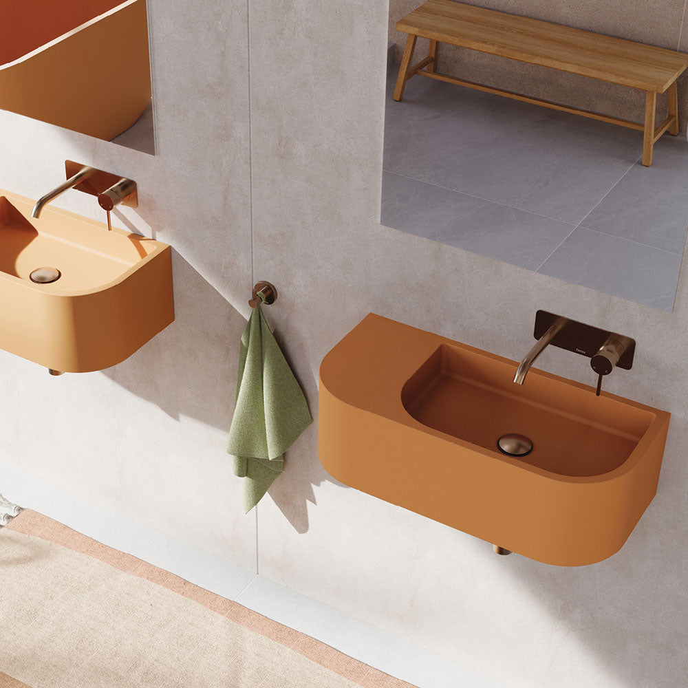 Fienza Blanca Wall Hung Concrete Basin RB061