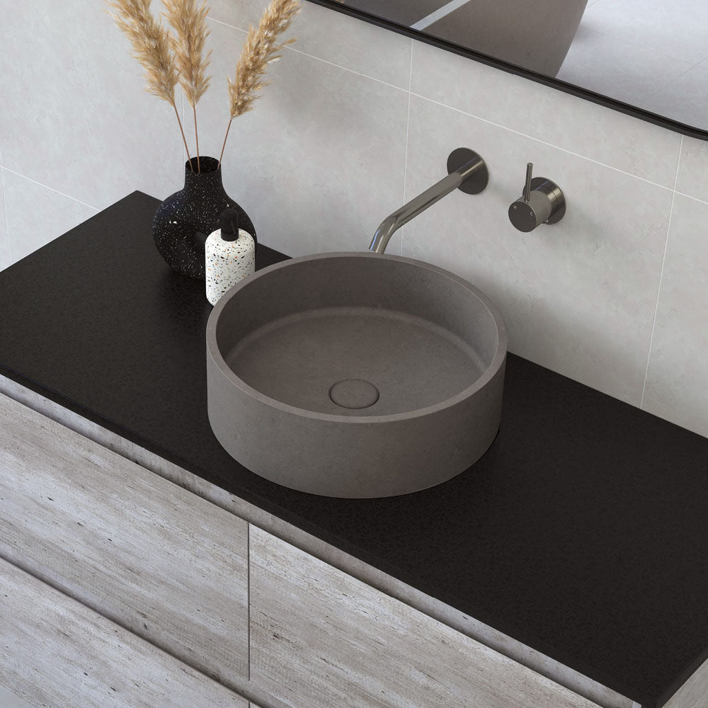 Fienza Jada Round Above Counter Concrete Basin RB199
