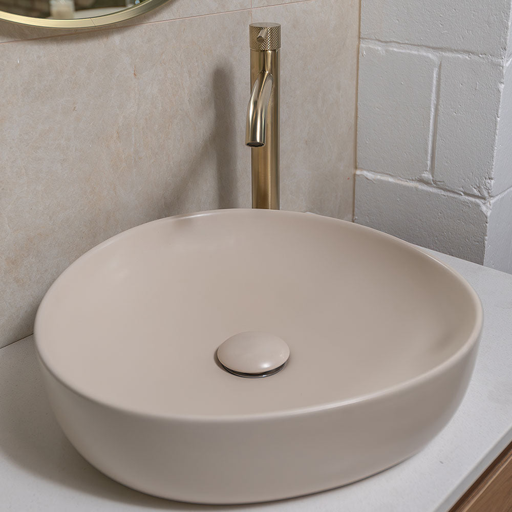 Fienza Pebble Small Above Counter Ceramic Basin RB486