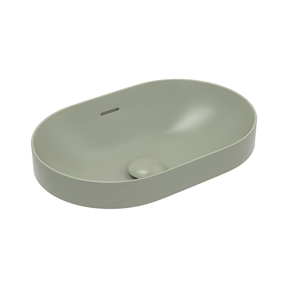 Fienza Aluca Pill Semi-Inset Counter Ceramic Basin RB530