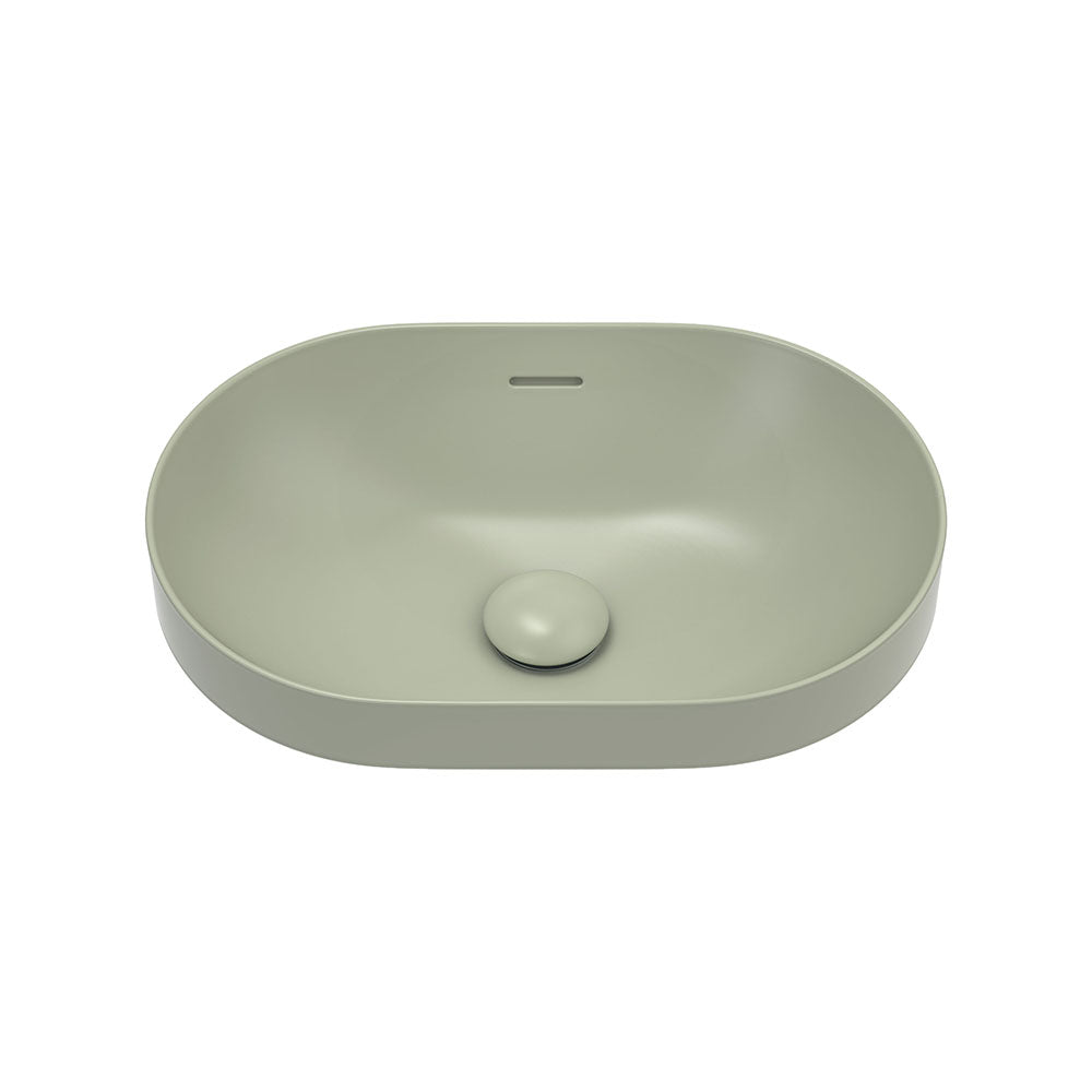 Fienza Aluca Pill Semi-Inset Counter Ceramic Basin RB530