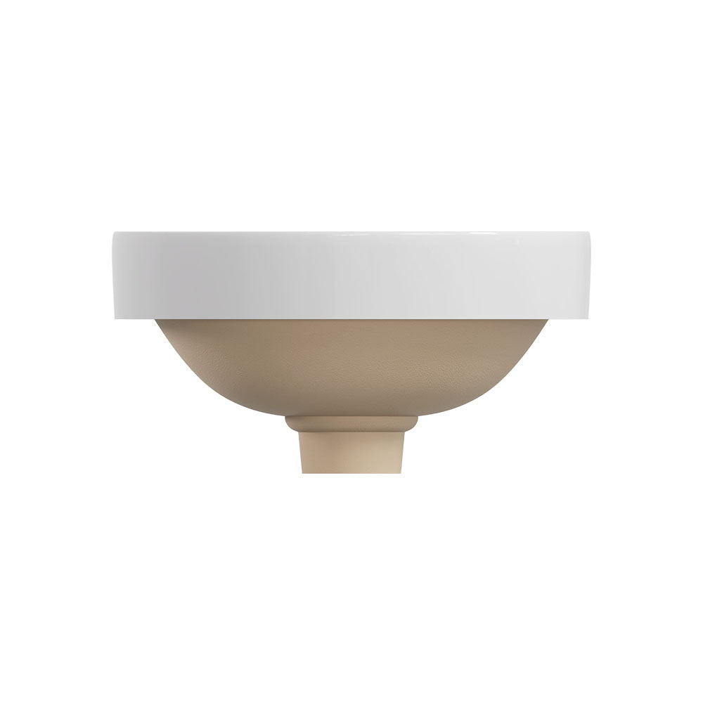 Fienza Aluca Round Semi-Inset Counter Ceramic Basin RB532