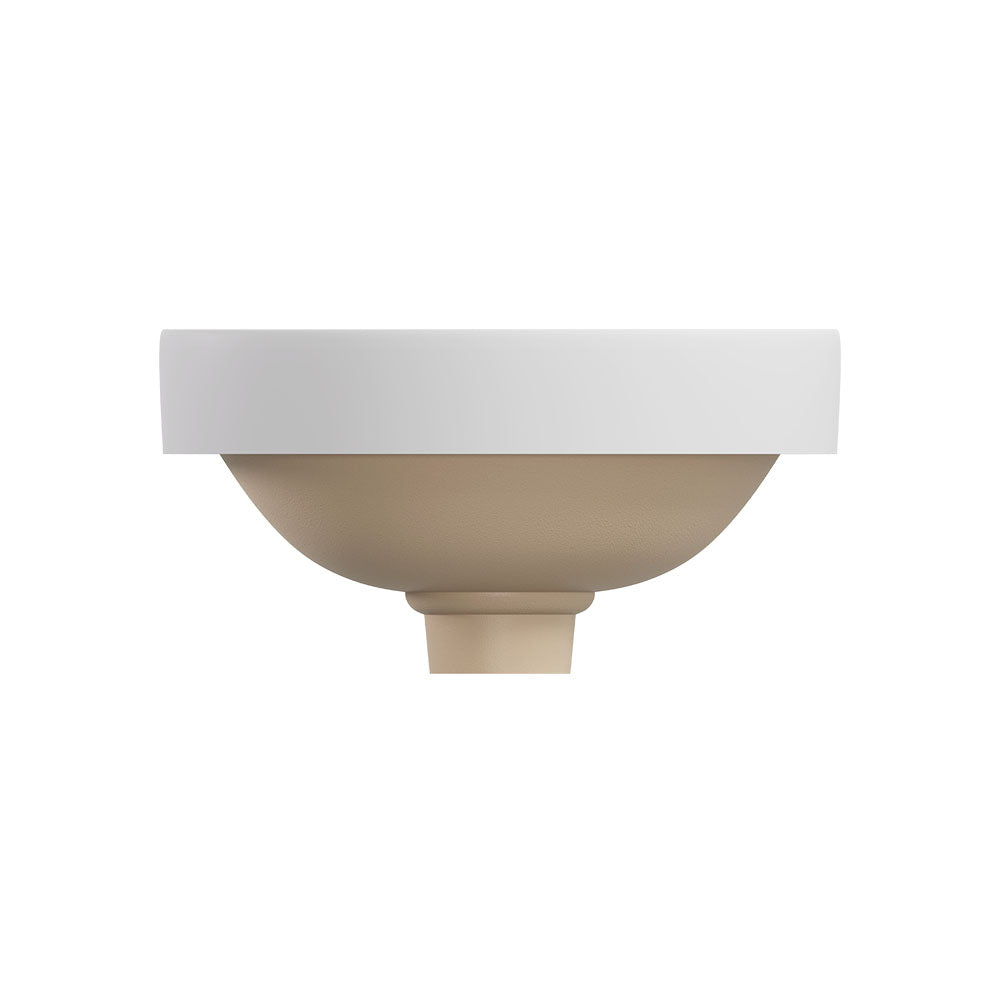 Fienza Aluca Round Semi-Inset Counter Ceramic Basin RB532