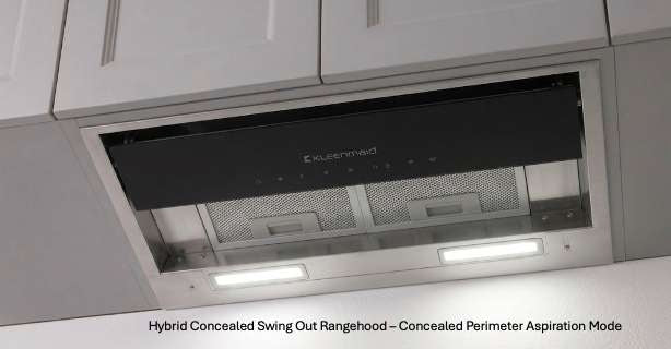 Kleenmaid Hybrid Concealed Swing-out Rangehood RHSOG