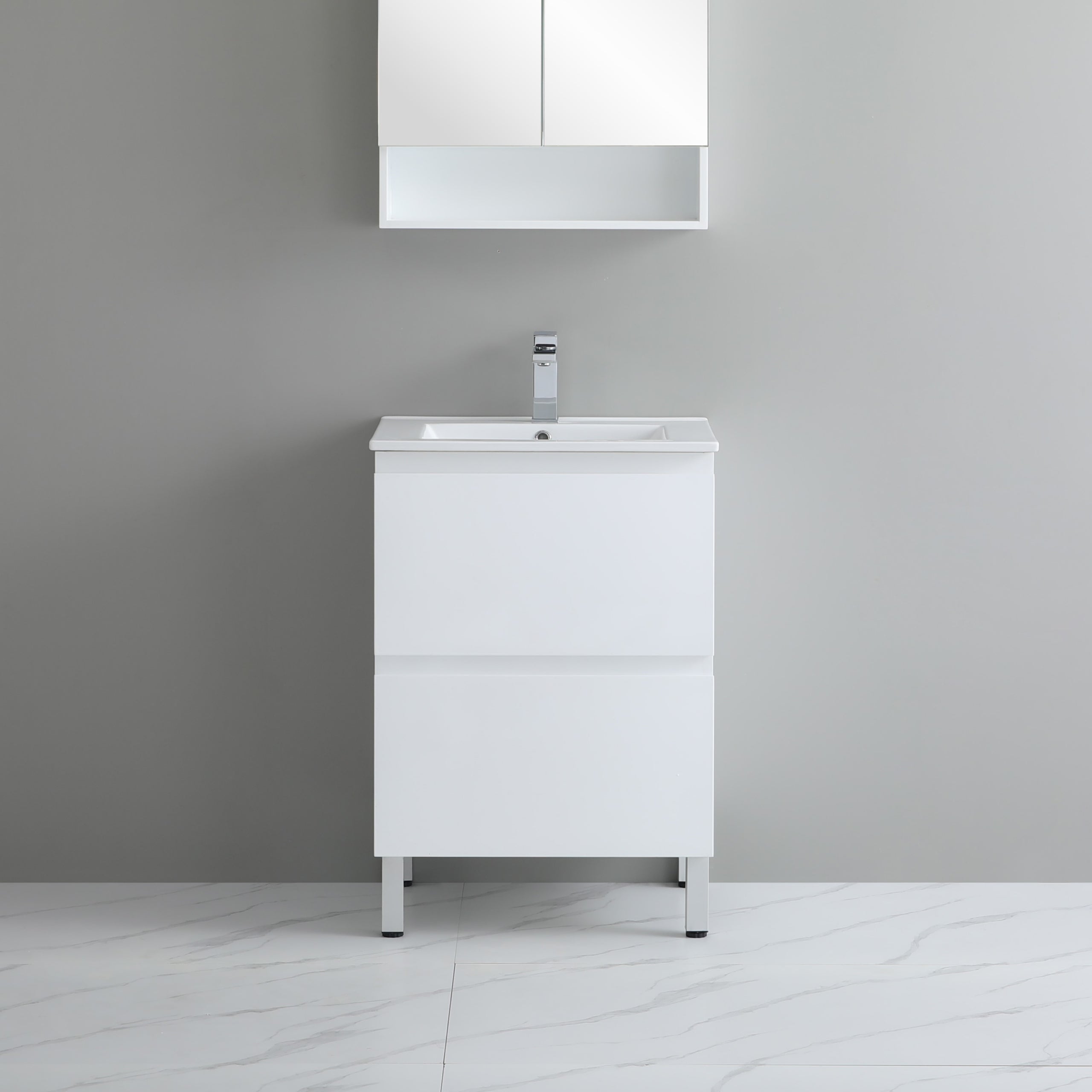 Riva 600mm PVC Freestanding Vanity