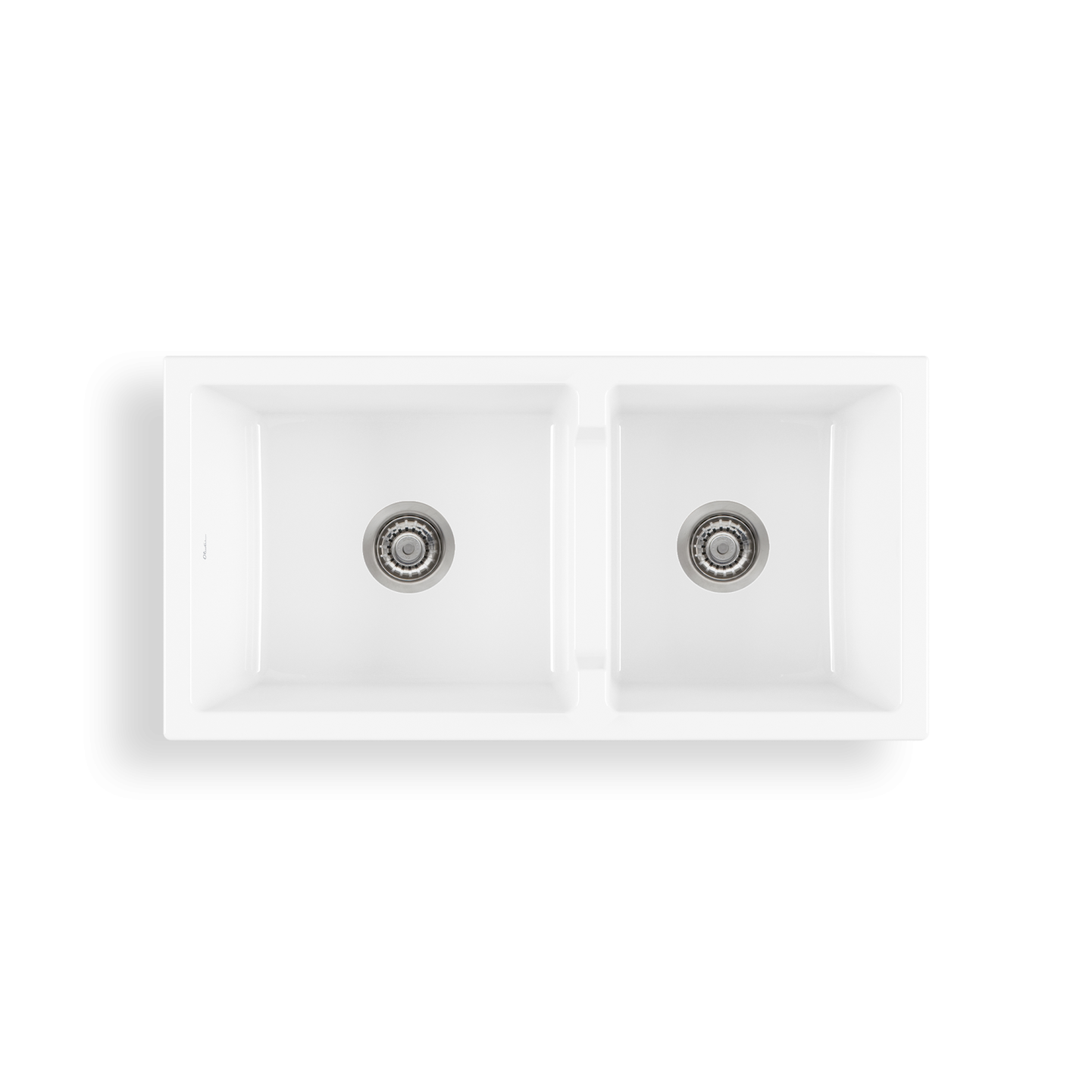 Oliveri Sicily Fireclay Farmhouse 1 & 3/4 Bowl Sink SC-WH1984