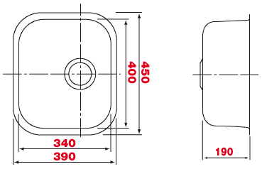 Sterling Prestige Single Bowl Undermount Sink SLB440UBW-S