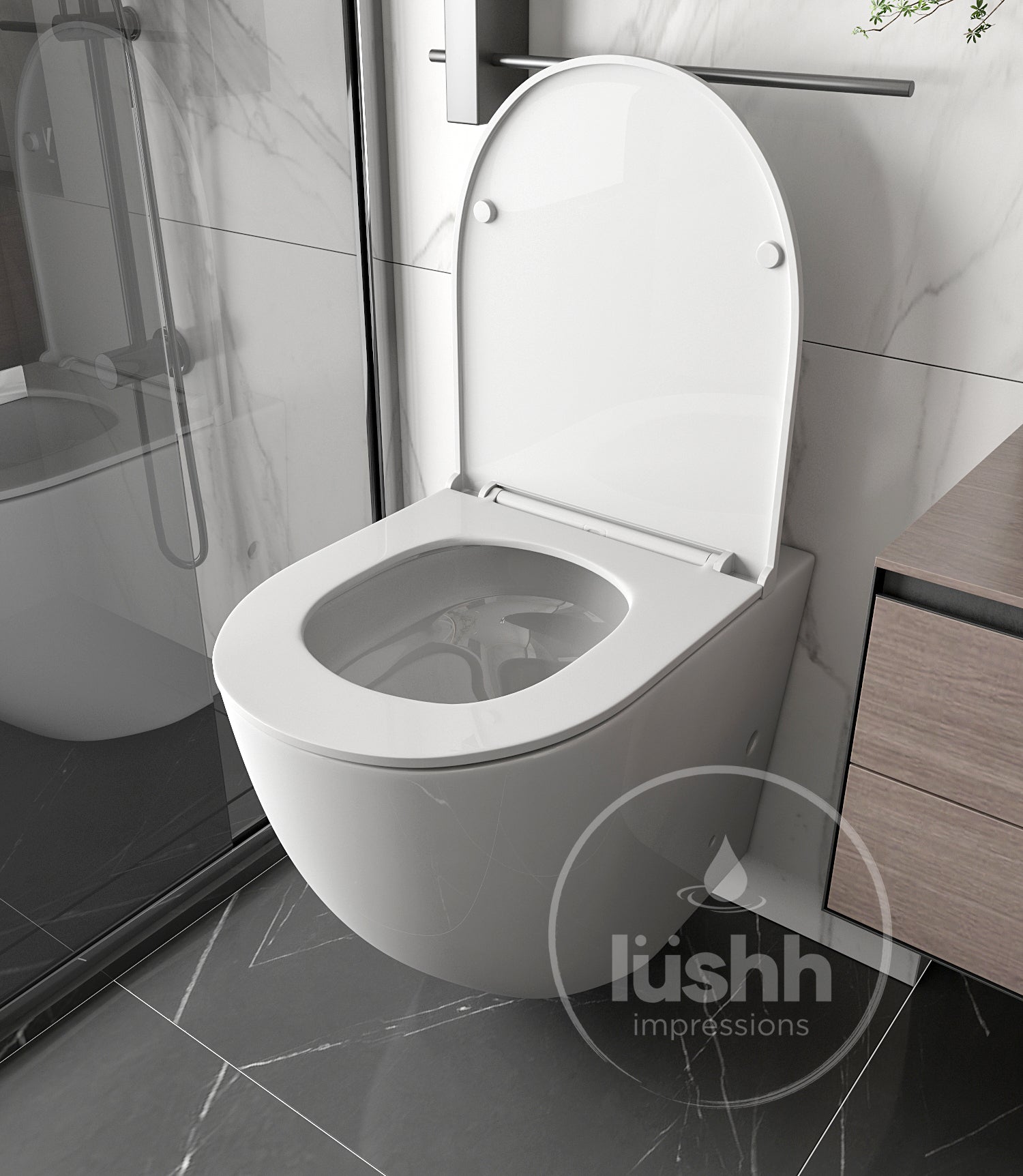Lushh Sequoia In-wall Wall Faced Pan LS-SQ-WF-77