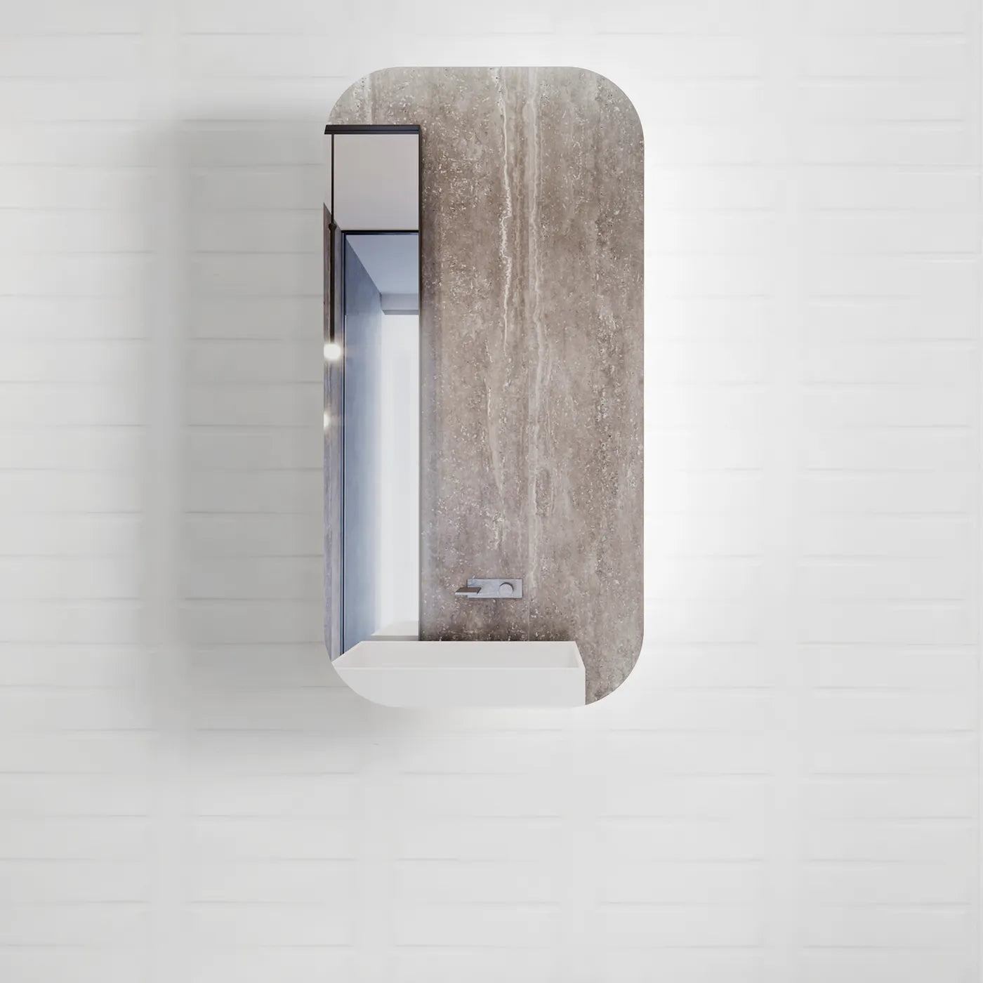 Otti Newport Designer Shaving Cabinet - SSQ9045