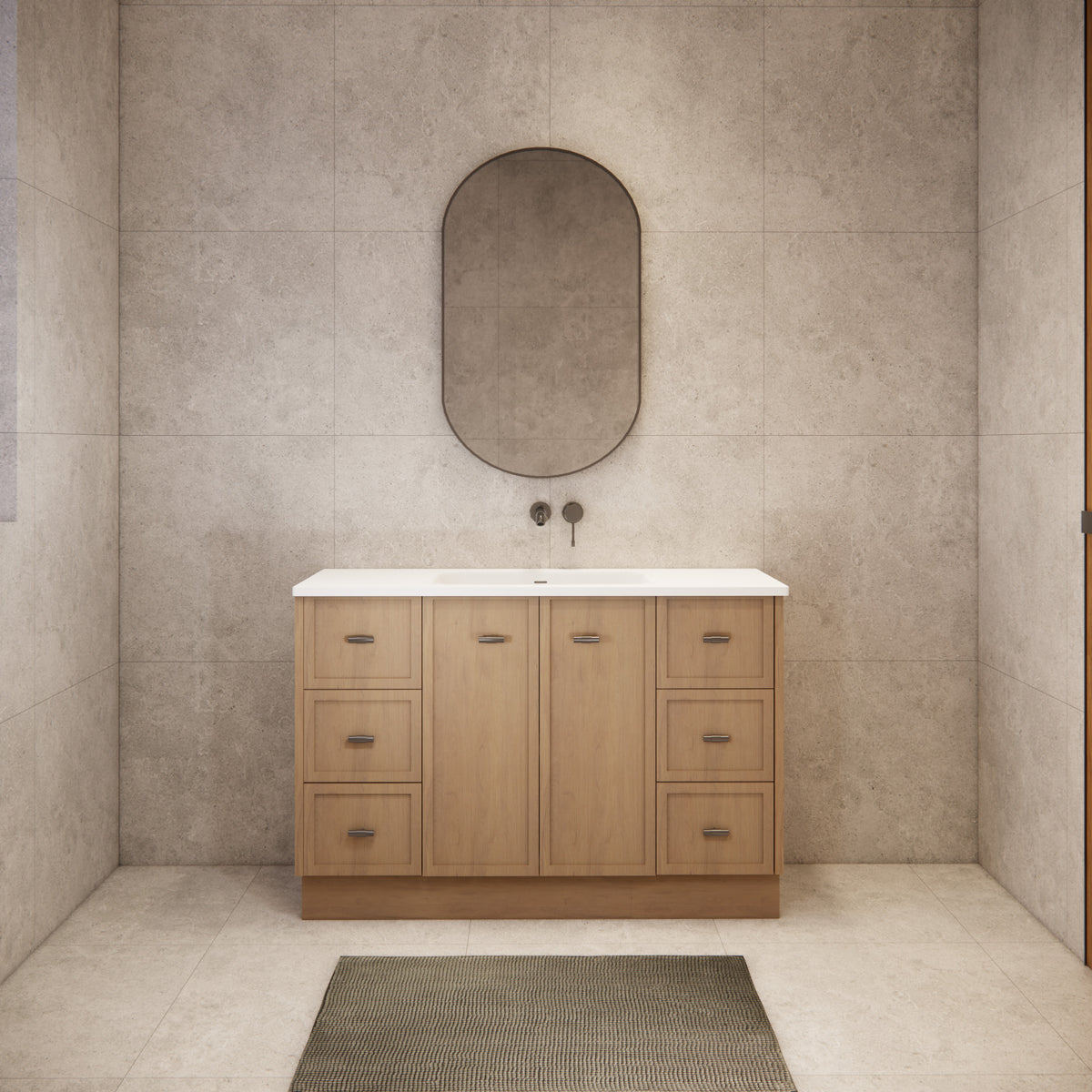 ABS 1200mm Tofino Coastal Oak Shaker Vanity