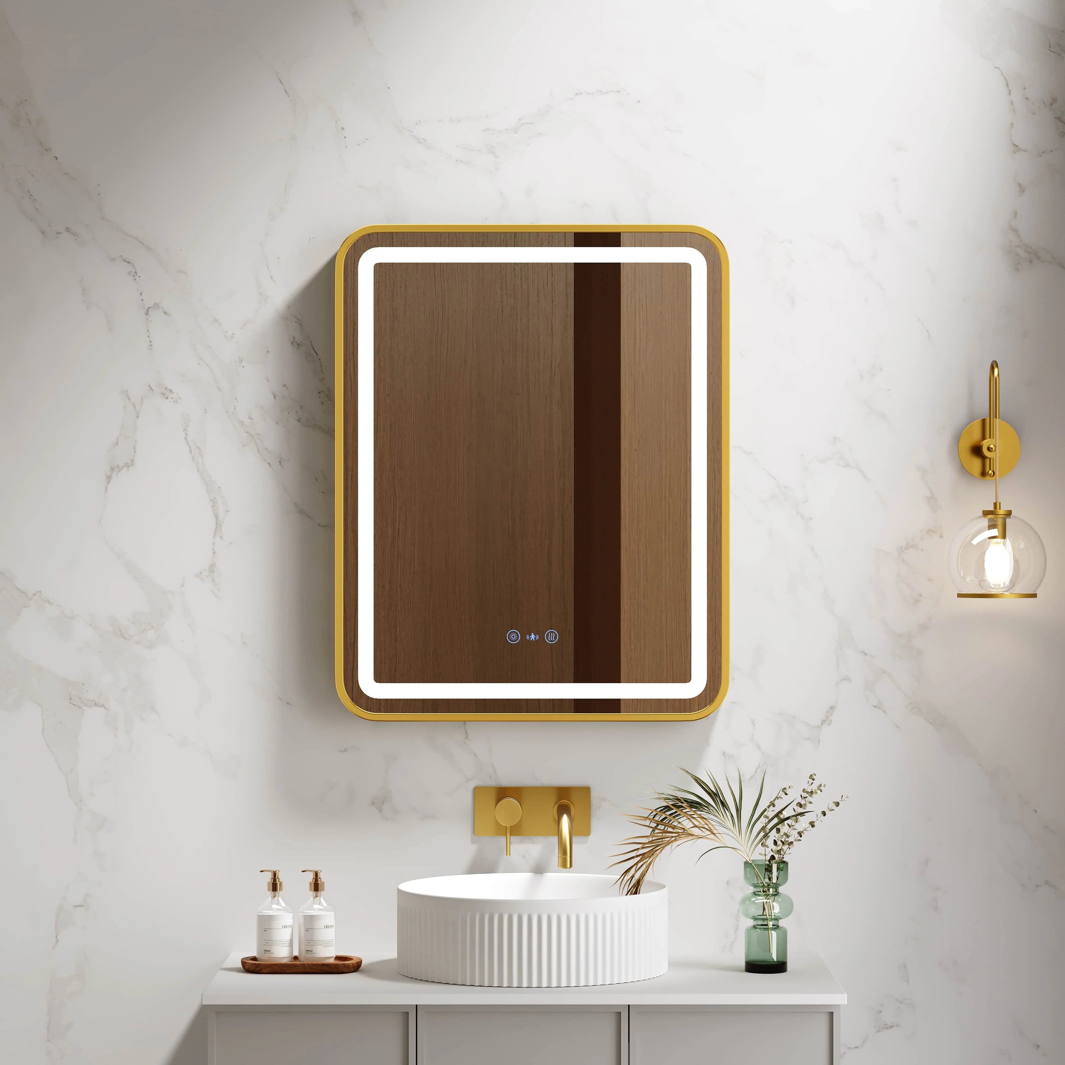 Mercio Venus 600 x 750mm Framed LED Mirror