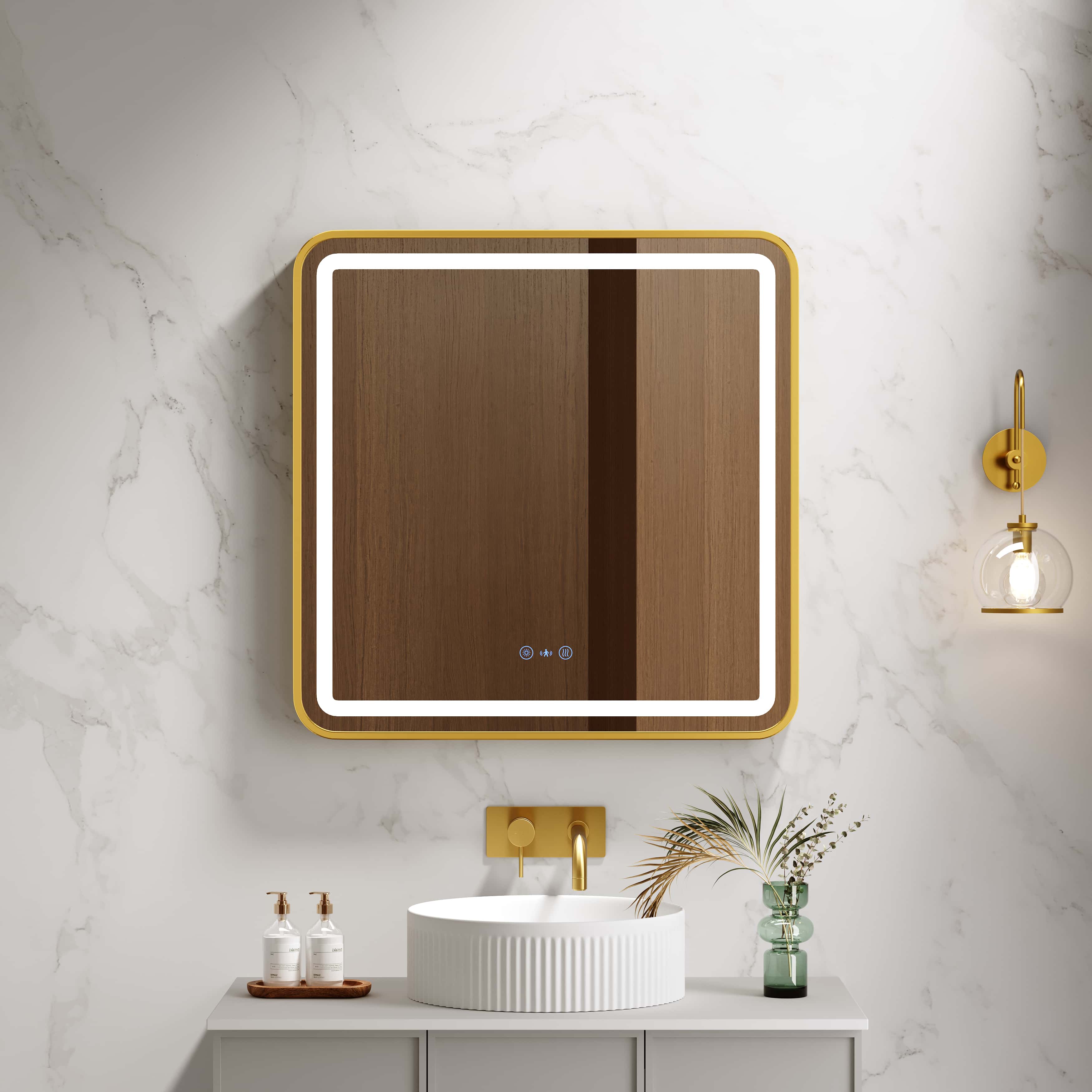Mercio Venus 750 x 900mm Framed LED Mirror