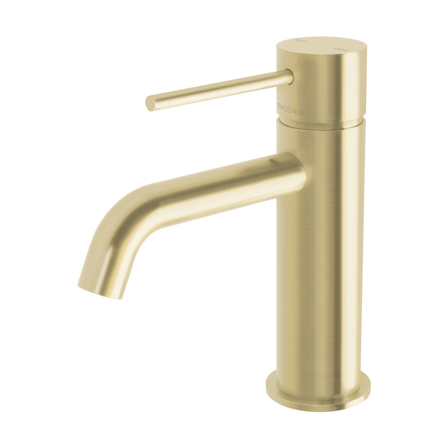 Phoenix Vivid Slimline Basin Mixer Curved Outlet VS7701